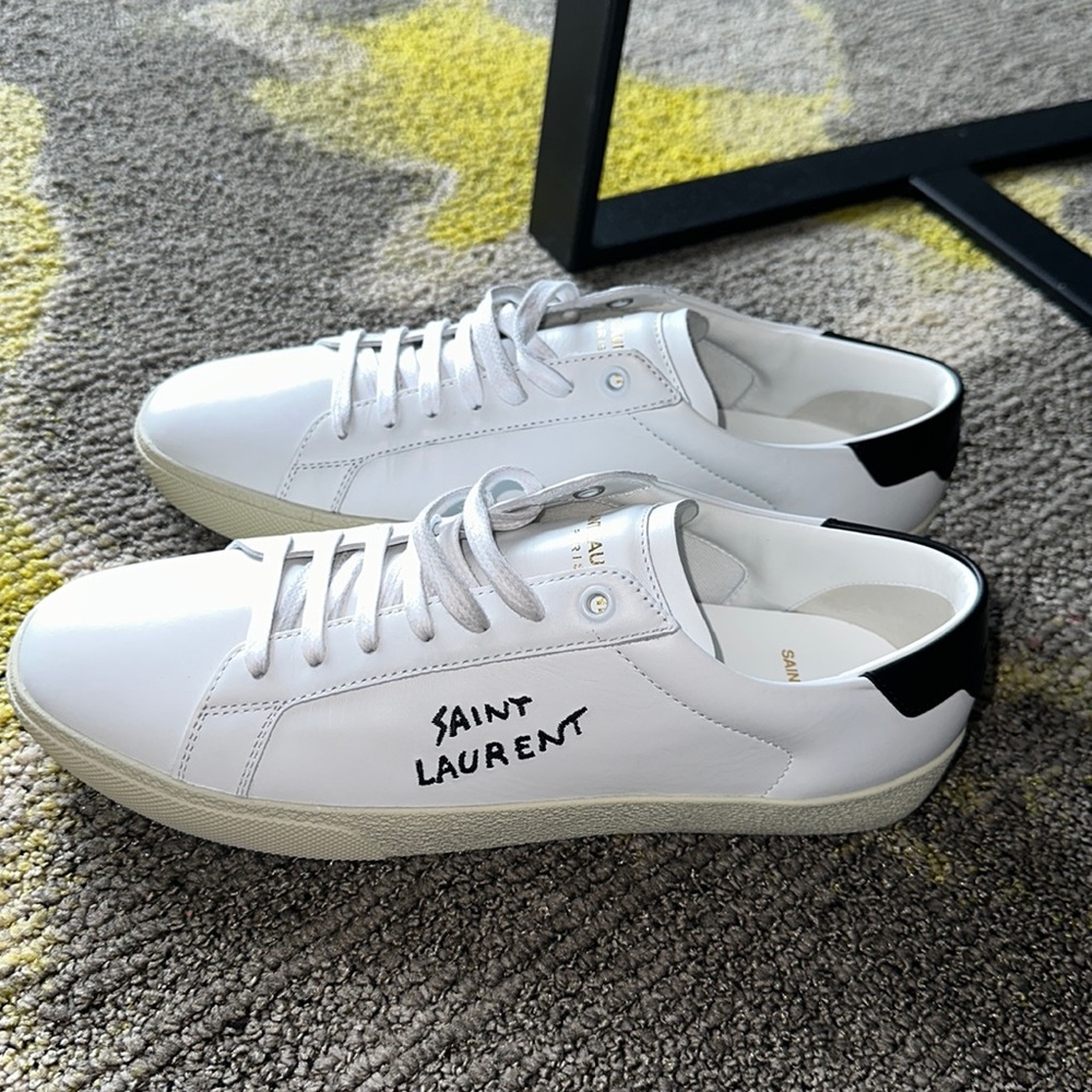 Saint Laurent Court Classic SL/06 Canvas & Leather Unisex Sneaker mens 7 WOMEN 9